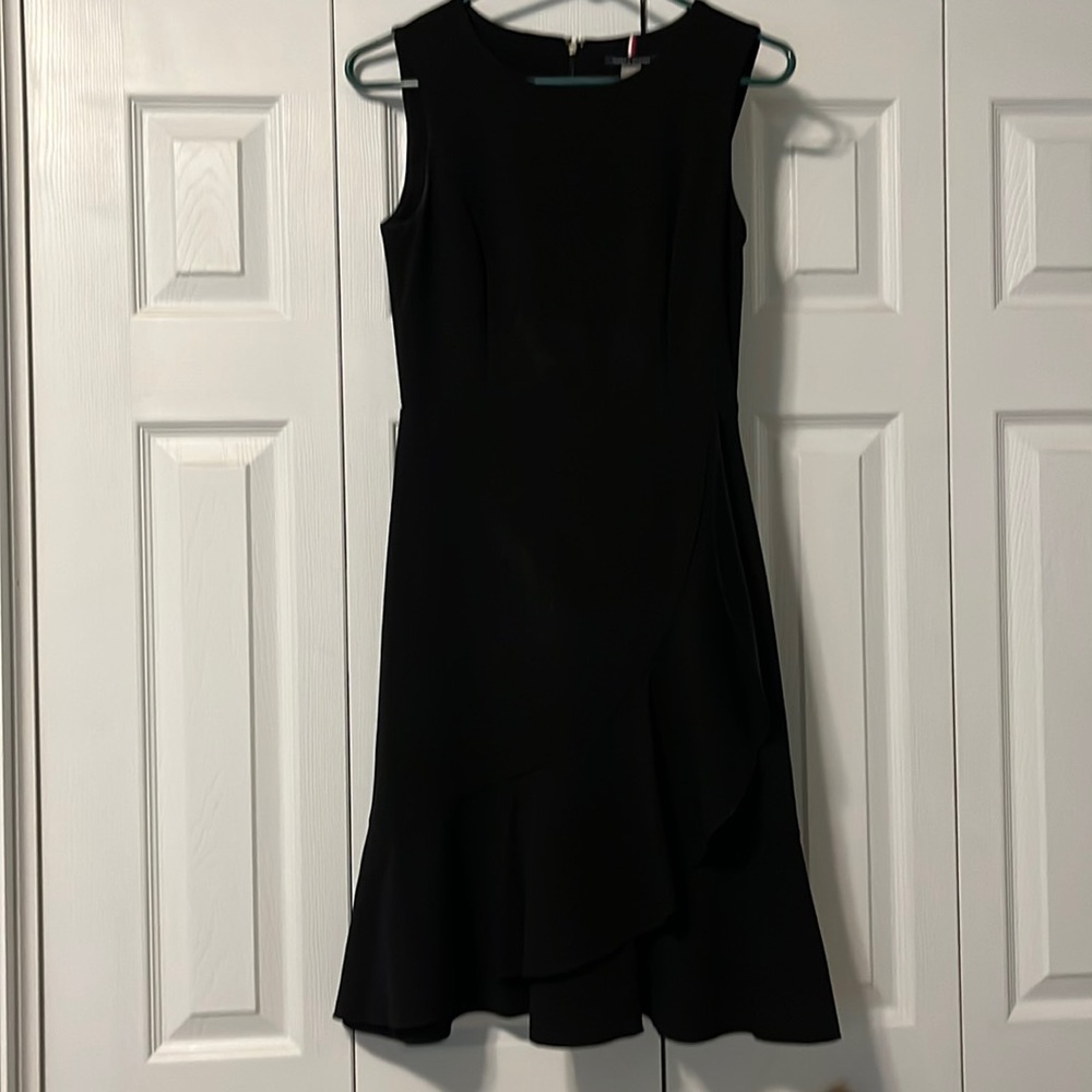 Classy Black Ruffle Dress
